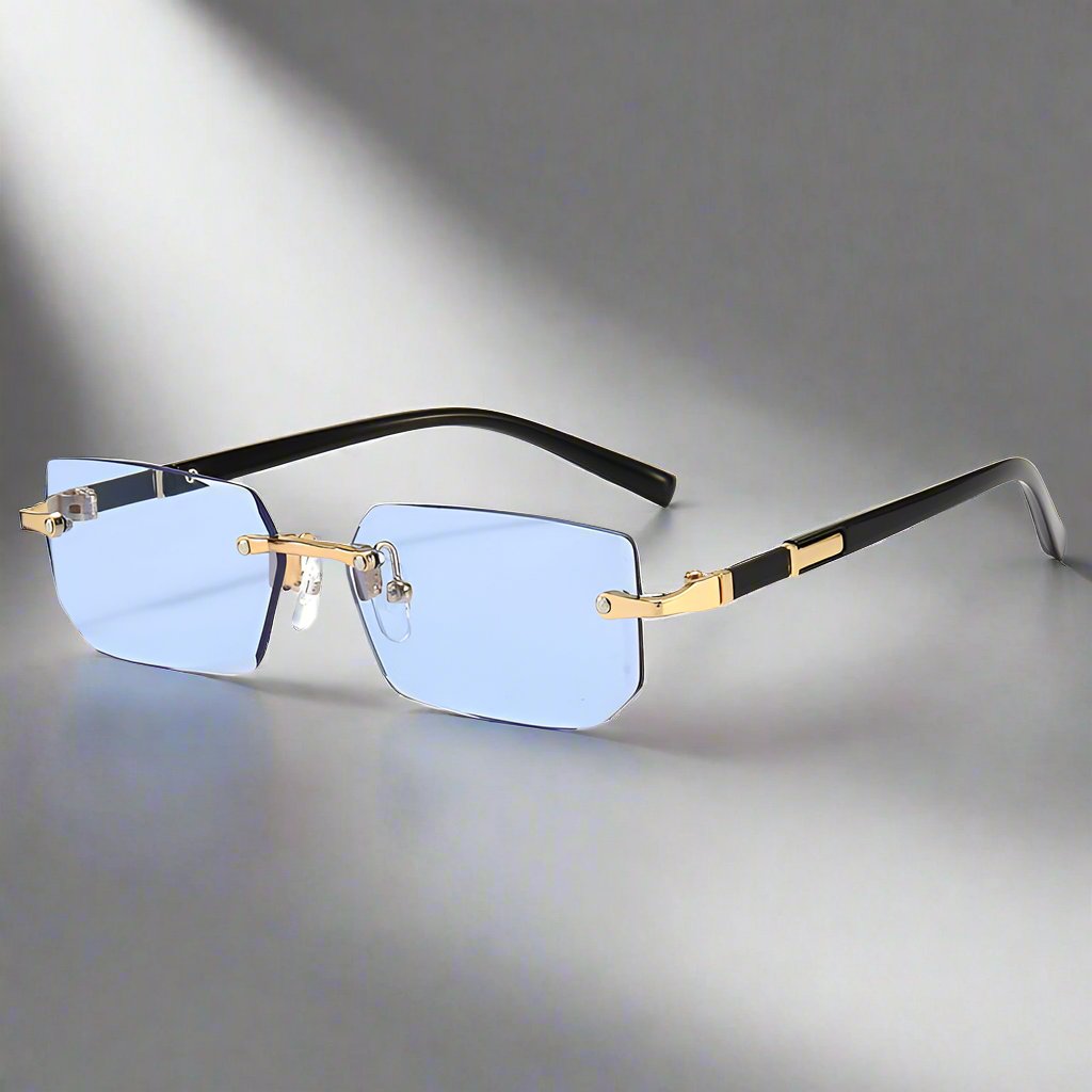 Square Rimless Vintage Sunglasses