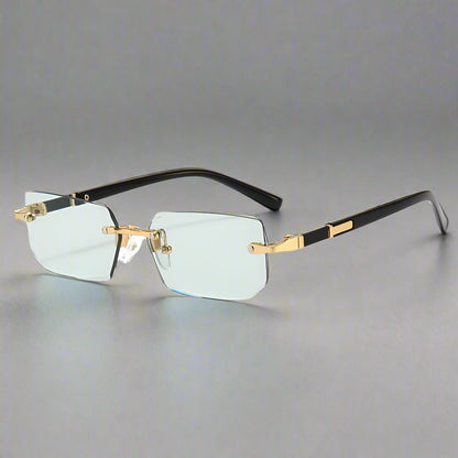 Square Rimless Vintage Sunglasses