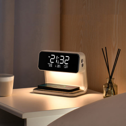 3-in-1 Bedside Lamp with Wireless Charger