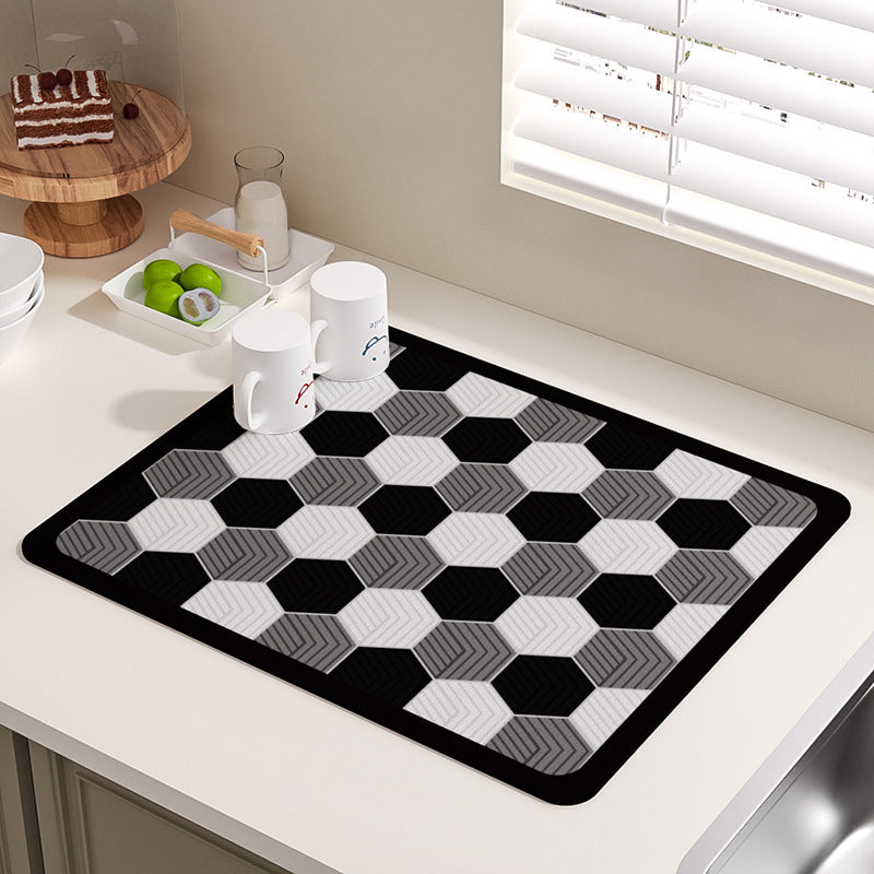 Heat-Resistant Non-Slip Kitchen Drainer Mat