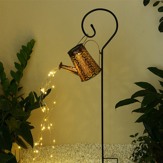 Solar LED Watering Can String Lights