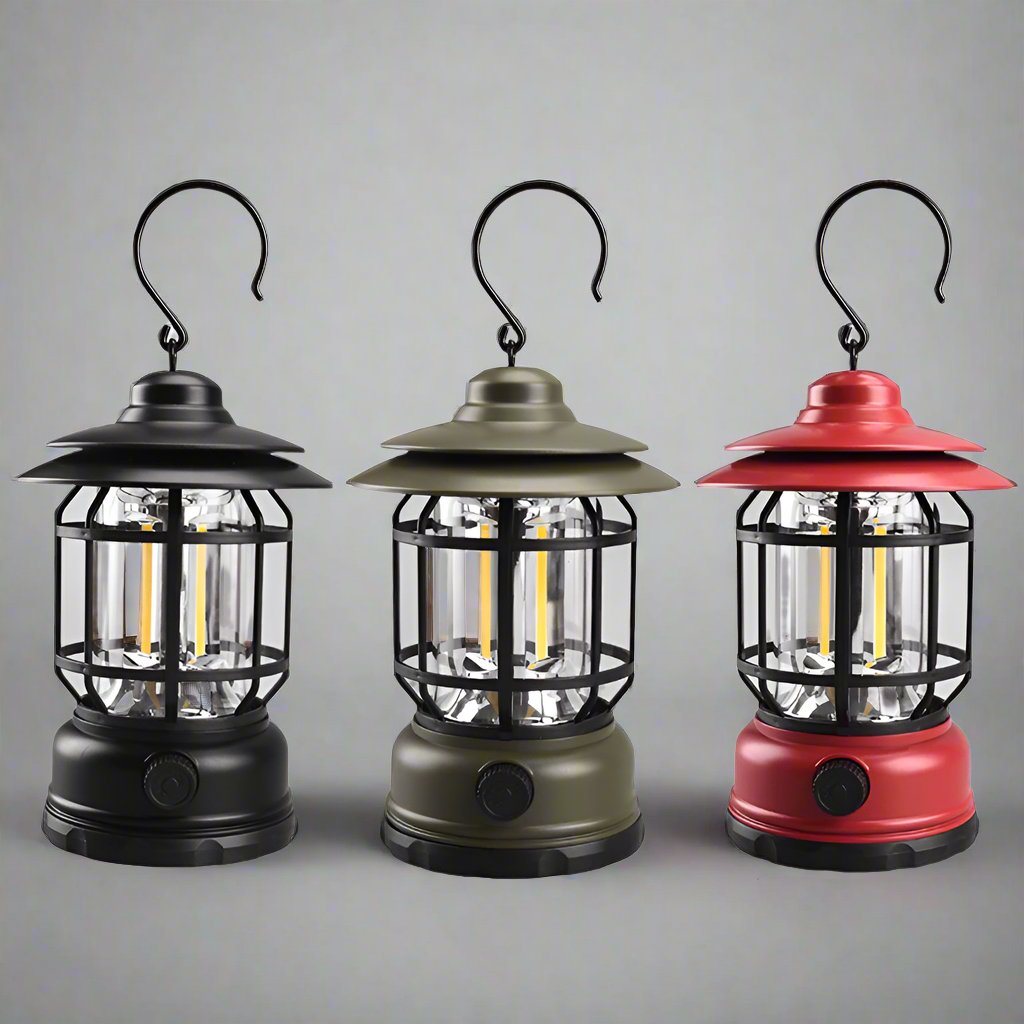 Retro-Chic Portable Camping Lantern