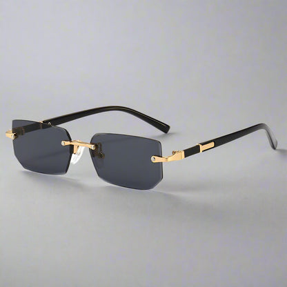 Square Rimless Vintage Sunglasses