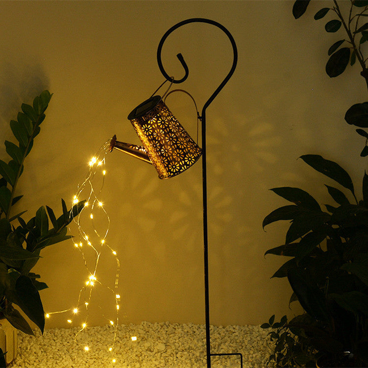 Solar LED Watering Can String Lights