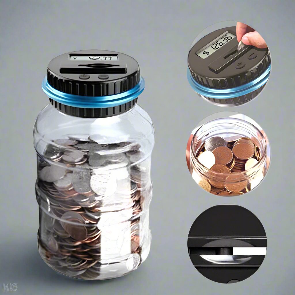 Digital Coin Counter Jar