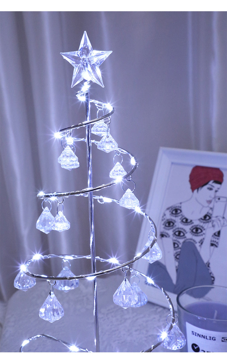 Christmas Tree Crystal LED Lamp