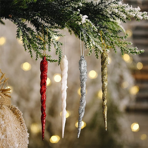 Faux Icicle Ornaments