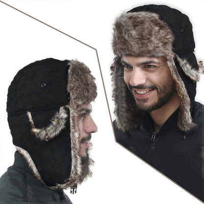 Unisex Faux Fur Aviator Winter Hat