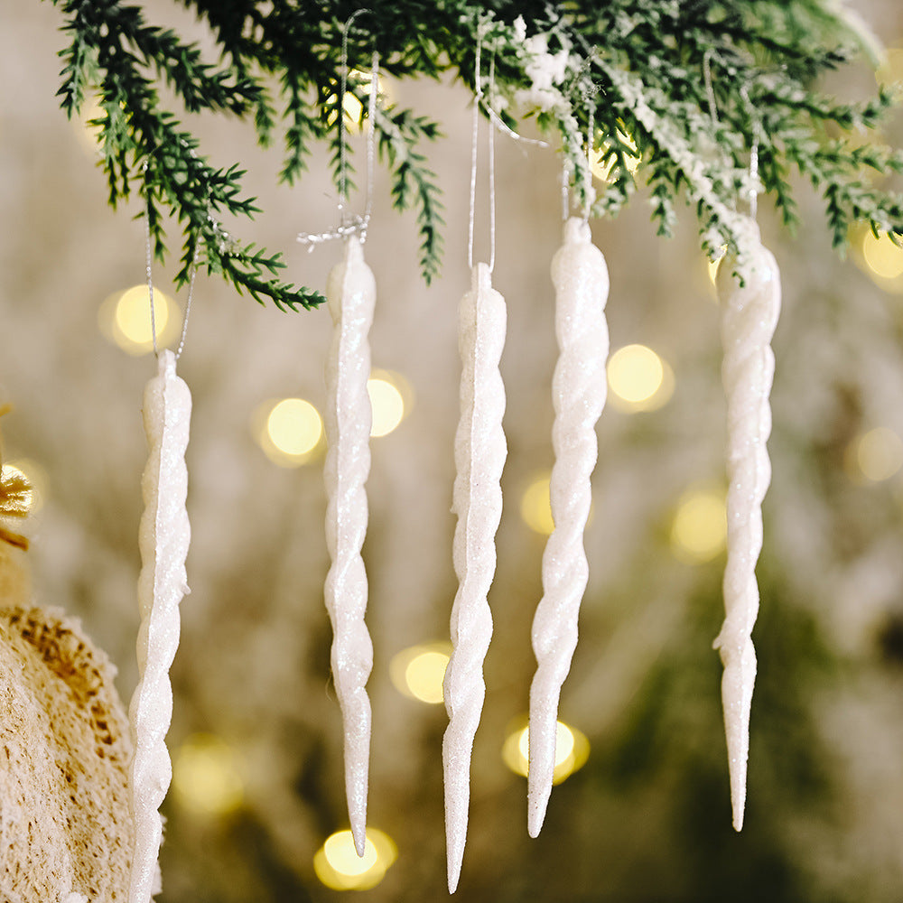 Faux Icicle Ornaments