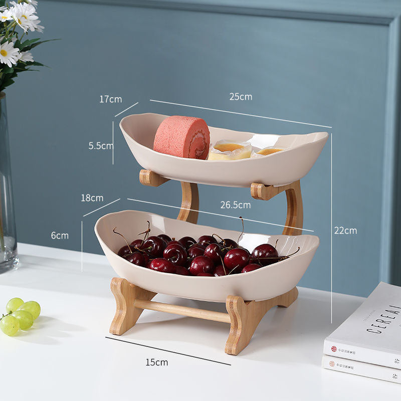 Multi-Layer Fruit and Snack Serving Tray