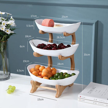 Multi-Layer Fruit and Snack Serving Tray