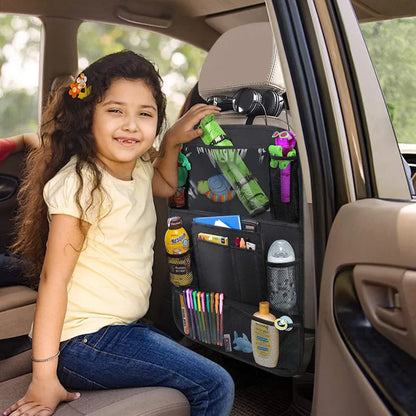 Back Seat Organizer with Touchscreen Tablet Holder