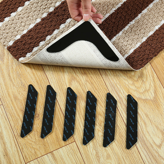 8-Pack Reusable Non-Slip Carpet Stickers