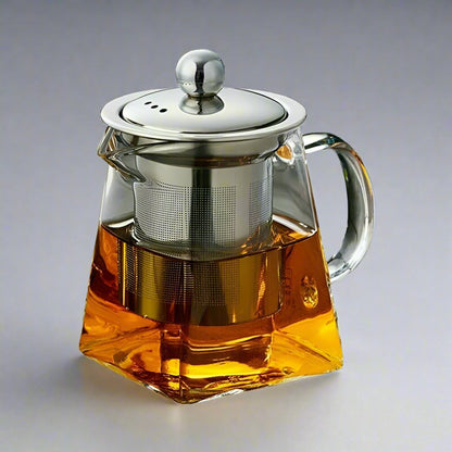 Heat-Resistant Glass Teapot with Infuser