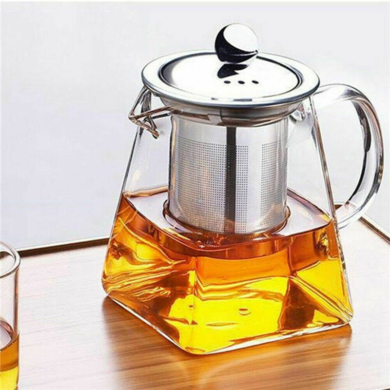 Heat-Resistant Glass Teapot with Infuser