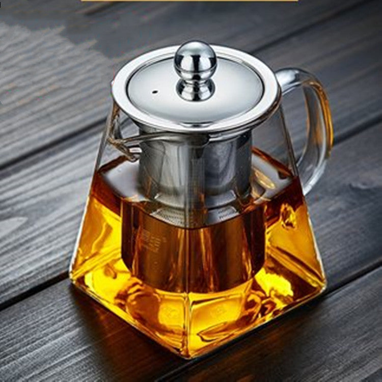 Heat-Resistant Glass Teapot with Infuser