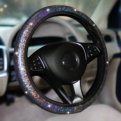 Sparkling Diamond Steering Wheel Cover