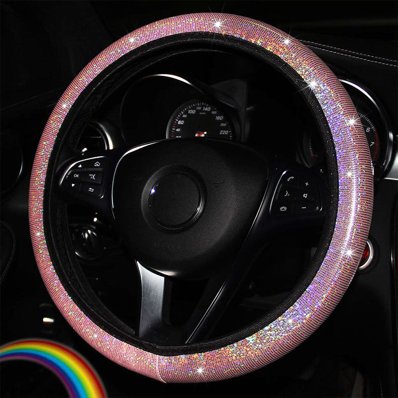 Sparkling Diamond Steering Wheel Cover