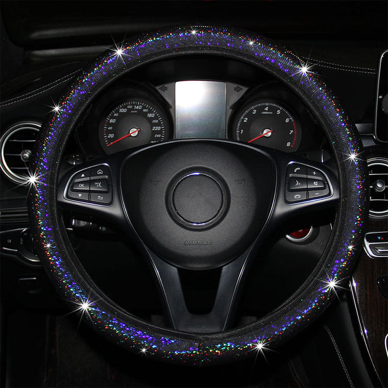 Sparkling Diamond Steering Wheel Cover