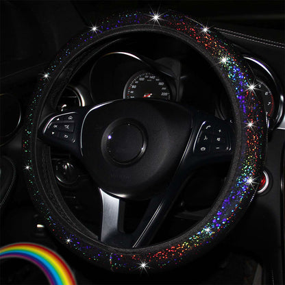 Sparkling Diamond Steering Wheel Cover