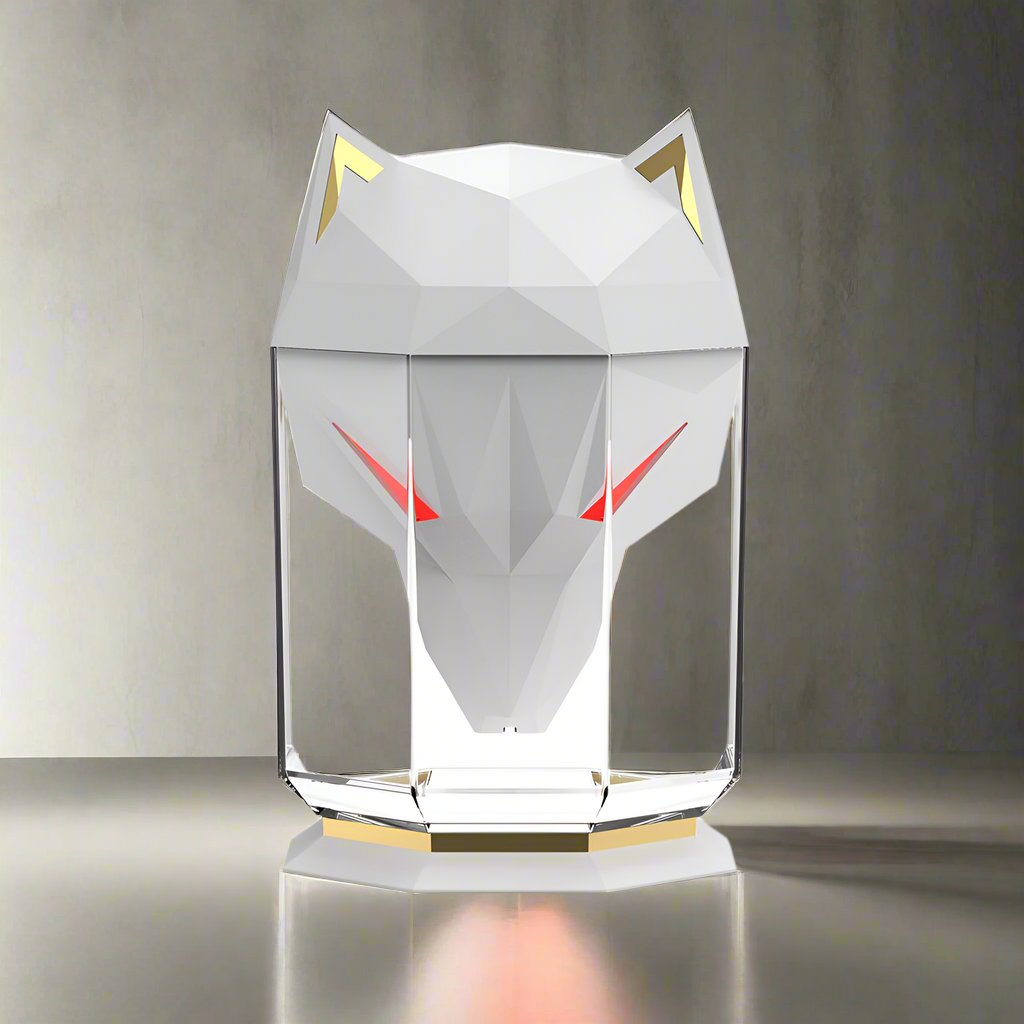 LED Wolf Head Desktop Air Humidifier