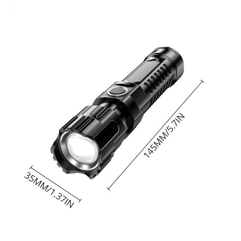 USB Rechargeable Zoom LED Flashlight