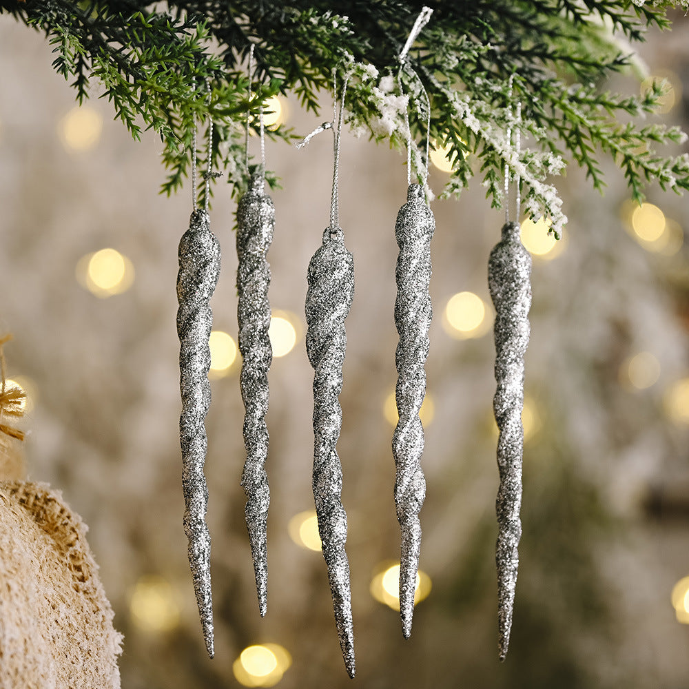 Faux Icicle Ornaments