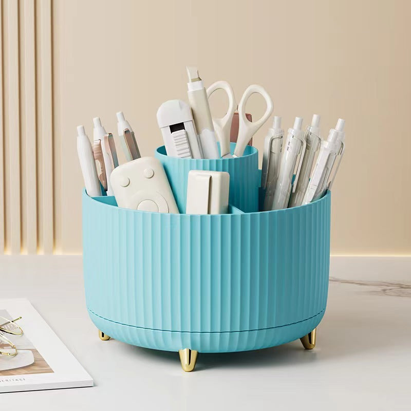 360° Rotating Makeup Brush Organizer