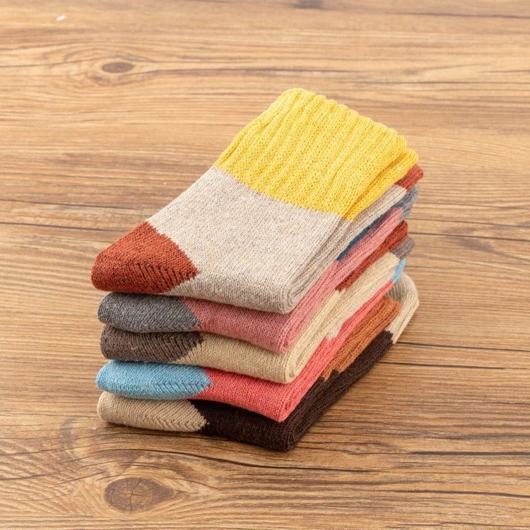 5-Pack Warm Rabbit Wool Socks