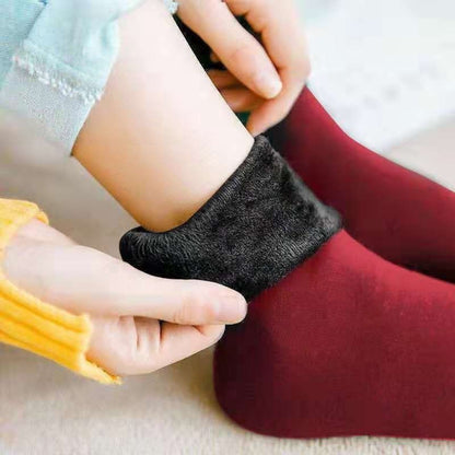 Women's Plush Thermal Mid Tube Socks (5 Pairs)