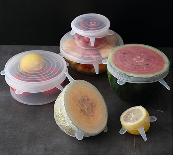 Reusable Silicone Stretch Lids – 6-Piece Set