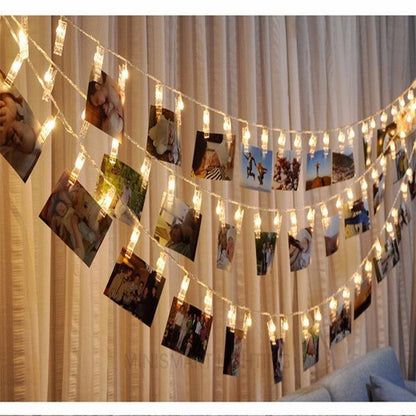 LED Photo Clip String Lights