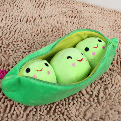 Pea Pod Plush Pillow - 25cm