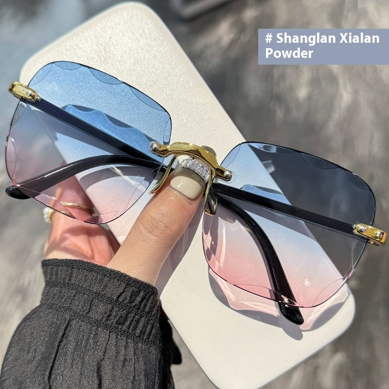 Rimless Gradient Sunglasses