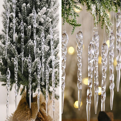 Faux Icicle Ornaments