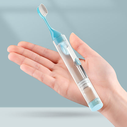 Compact Folding Travel Toothbrush Set