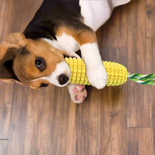 Interactive Corn Dog Chew Toy