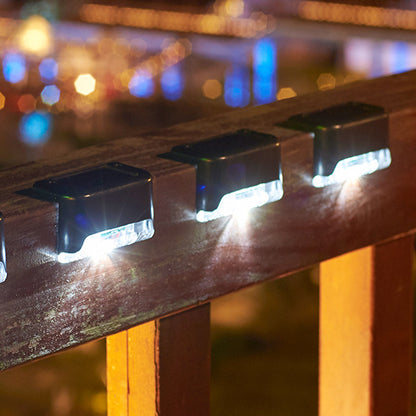 4-Pack Solar Outdoor Step & Deck Lights