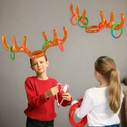 Inflatable Reindeer Antler Ring Toss Game