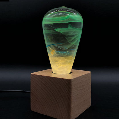 EP Light Resin Wood Table Lamp