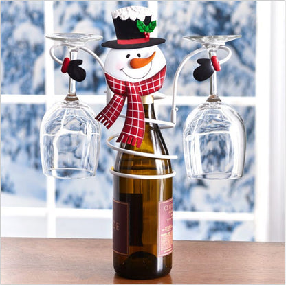 Christmas Wine Bottle & Glass Holder