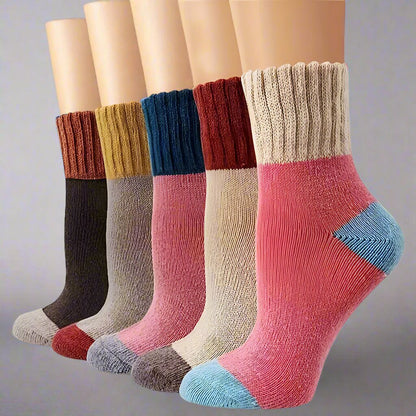 5-Pack Warm Rabbit Wool Socks