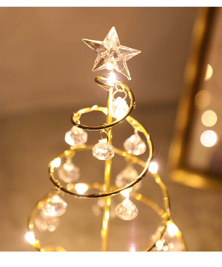 Christmas Tree Crystal LED Lamp