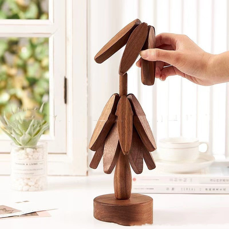 Wooden Tree Heat-Proof Trivet