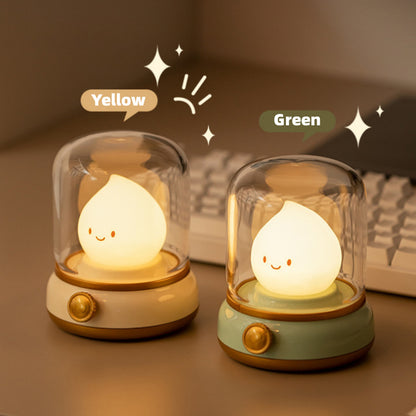 Vintage Flame LED Night Lamp