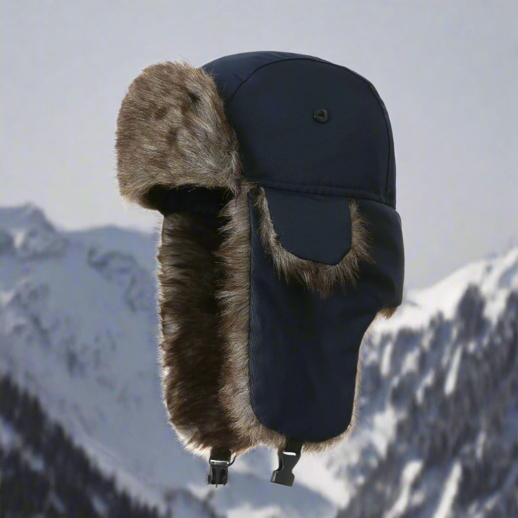 Unisex Faux Fur Aviator Winter Hat