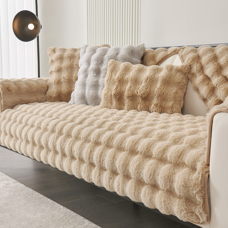 Plush Quilted Sofa Cushion