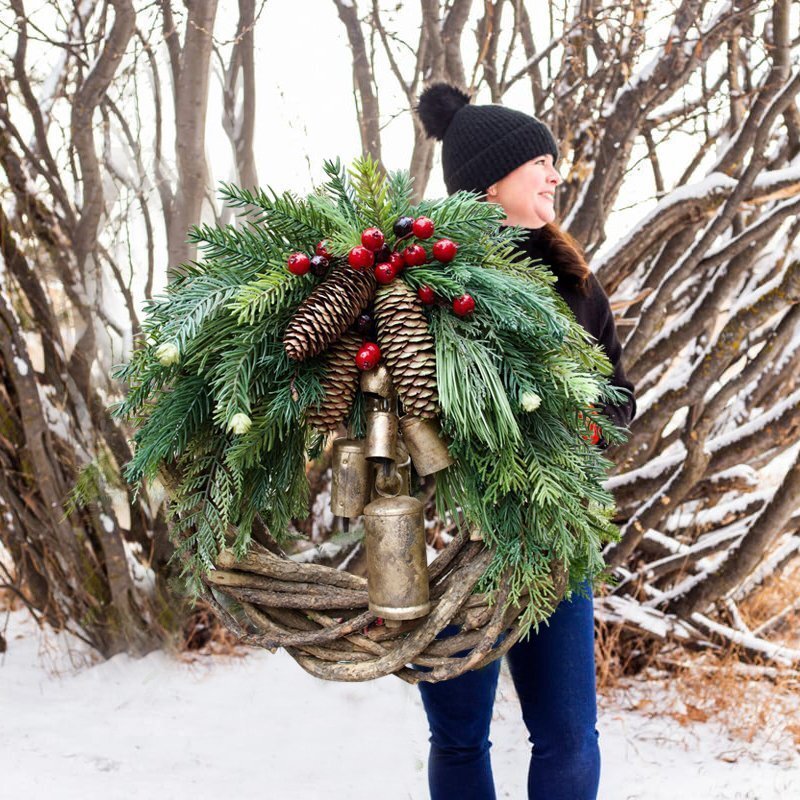 Rustic Handmade Christmas Wreath