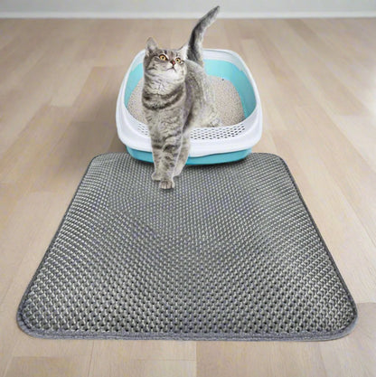 Double-Layer Honeycomb Cat Litter Mat