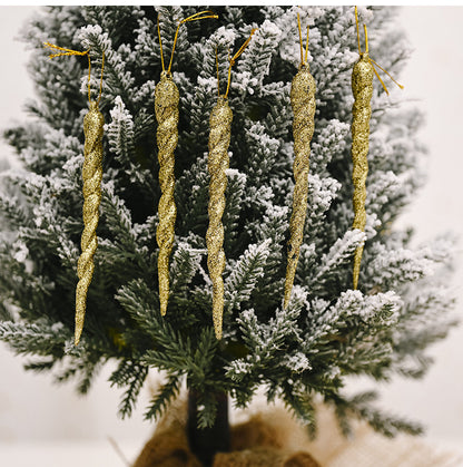 Faux Icicle Ornaments